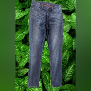 White House Black Market Blue Sparkle Shine Denim Size 2